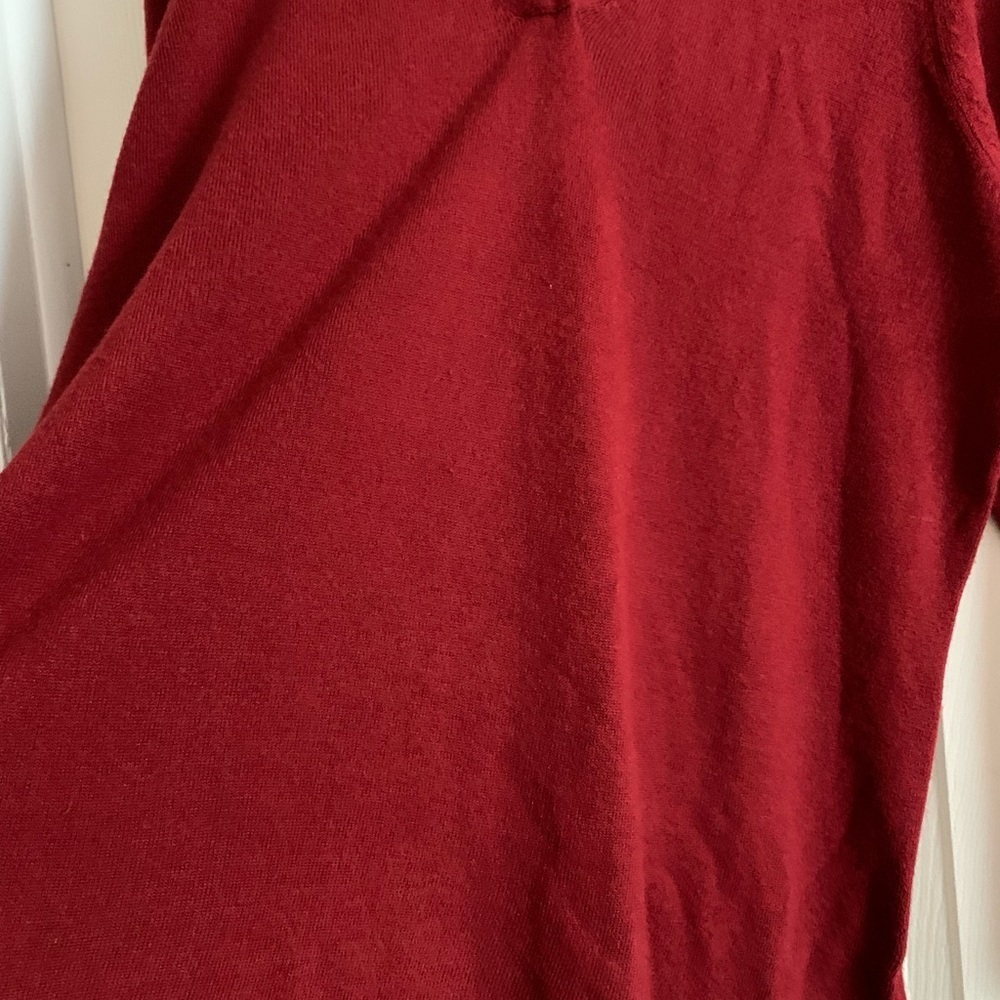 East 5th Woman Red Long Sleeve Blouse Size 1X - Picture 5 of 14